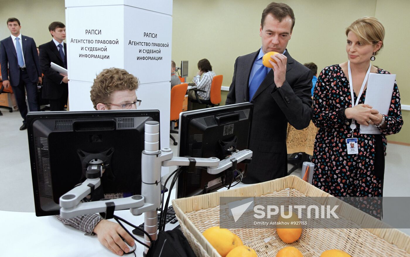 President Medvedev visits RIA Novosti news agency