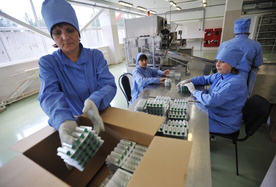 Insulin production line at Medsintez plant