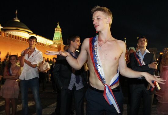 Graduation prom, Moscow's Red Square
