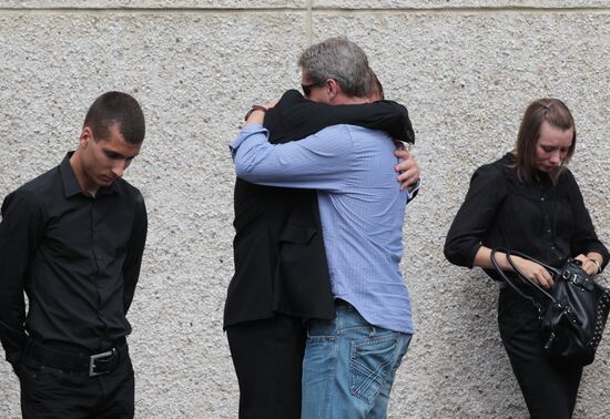Funeral of Pettai, a Petrozavodsk air crash victim