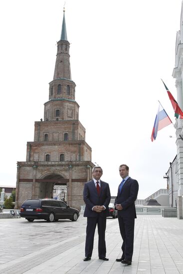 President Medvedev on working trip to Kazan
