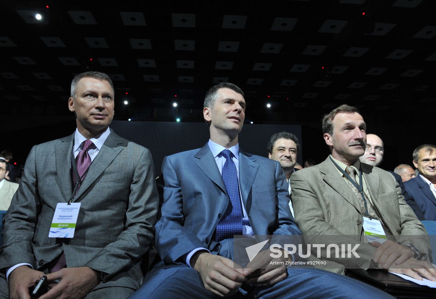 Vladimir Kedrinsky, Mikhail Prokhorov and Georgy Bovt