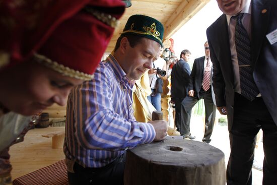 Russian President Dmitry Medvedev visits Kazan. Day 2