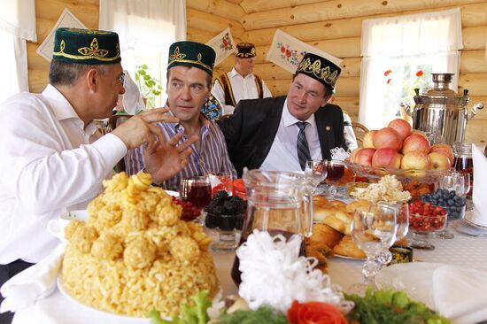 Russian President Dmitry Medvedev visits Kazan. Day 2