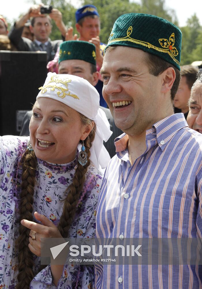 Russian President Dmitry Medvedev visits Kazan. Day 2