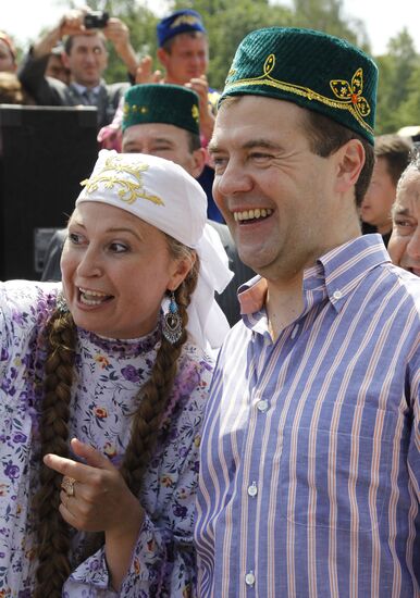Russian President Dmitry Medvedev visits Kazan. Day 2