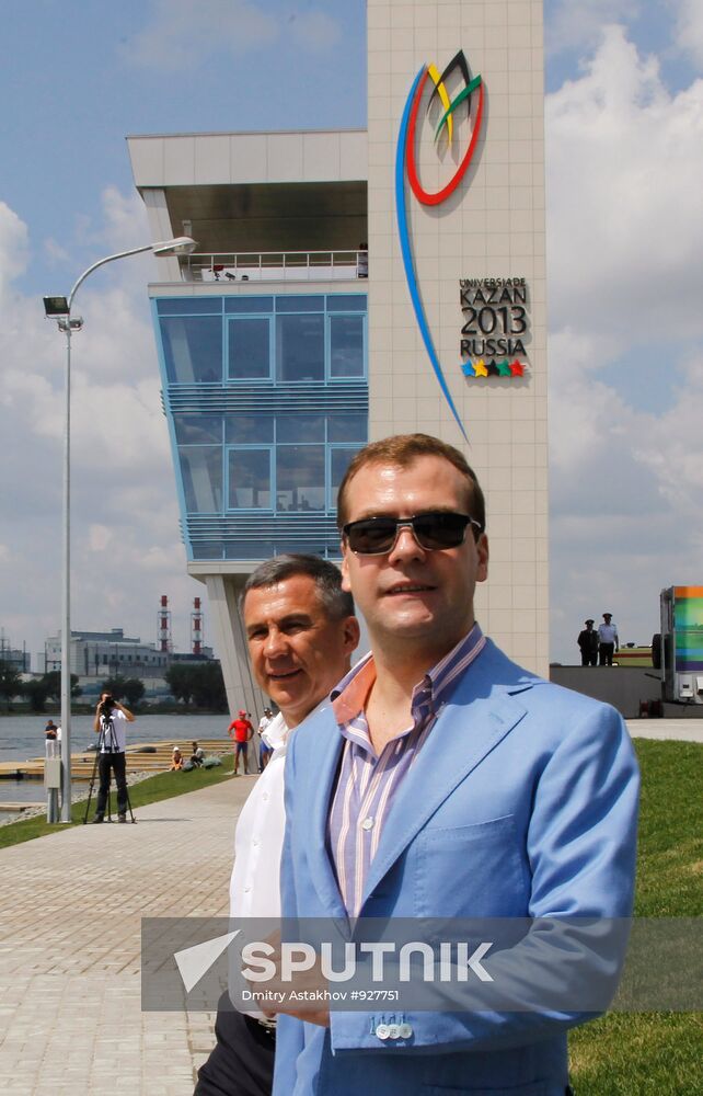 Russian President Dmitry Medvedev visits Kazan. Day 2