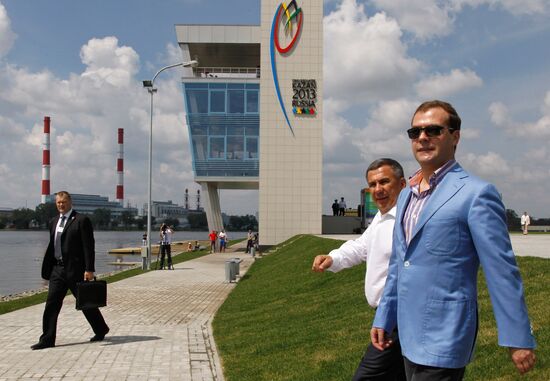 Russian President Dmitry Medvedev visits Kazan. Day 2