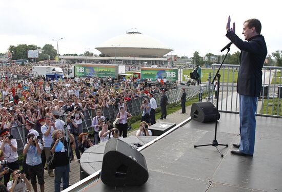 Dmitry Medvedev visits Kazan. Day 2
