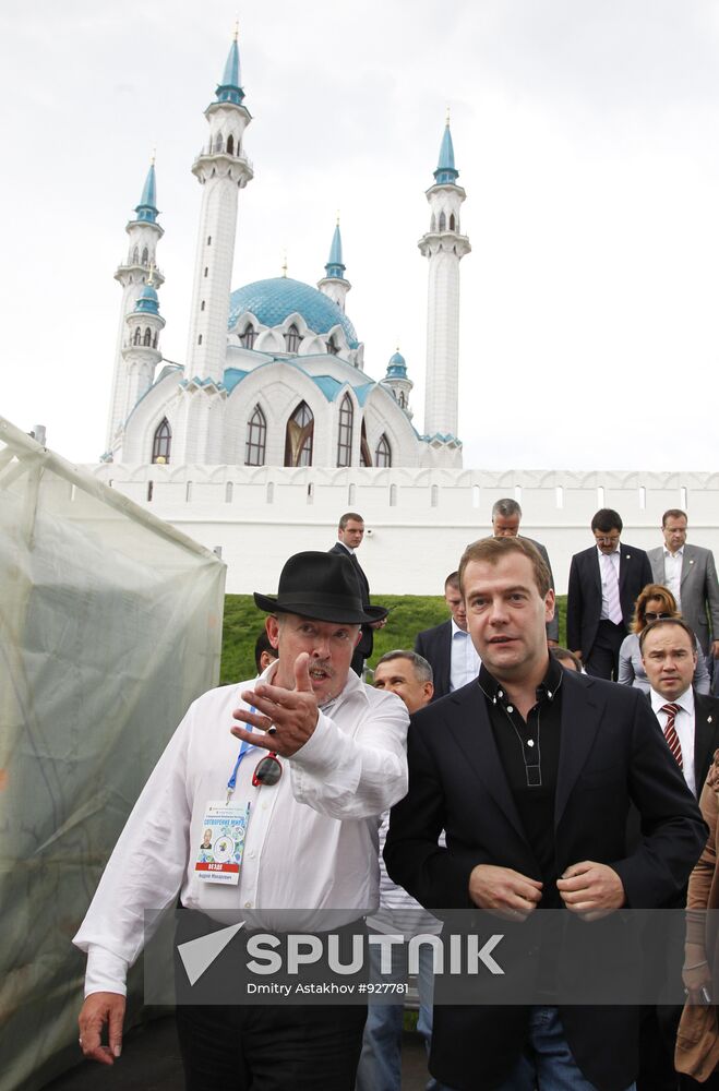 Dmitry Medvedev visits Kazan. Day 2