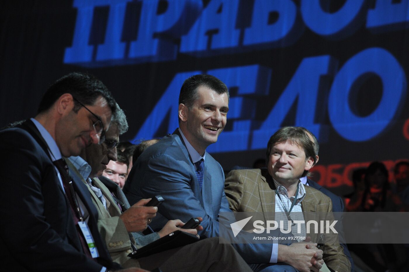 Boris Titov, Mikhail Prokhorov and