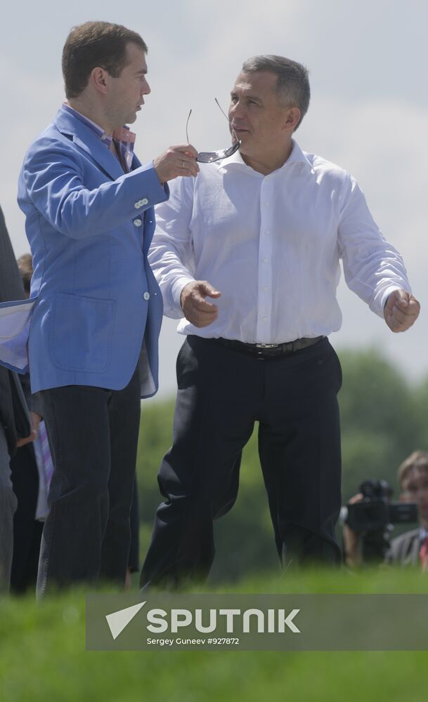 Dmitry Medvedev visits Kazan. Day 2