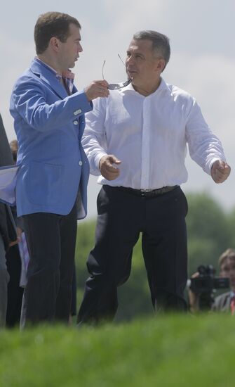 Dmitry Medvedev visits Kazan. Day 2