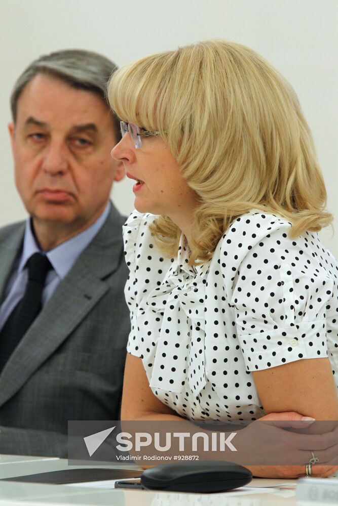 Tatyana Golikova and Alexander Avdeyev