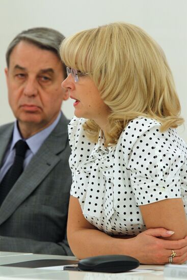 Tatyana Golikova and Alexander Avdeyev