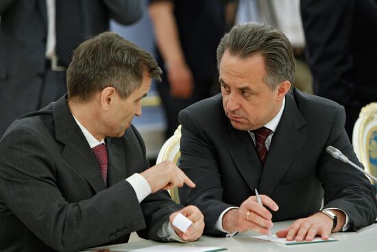 Rashid Nurgaliyev and Vitaly Mutko