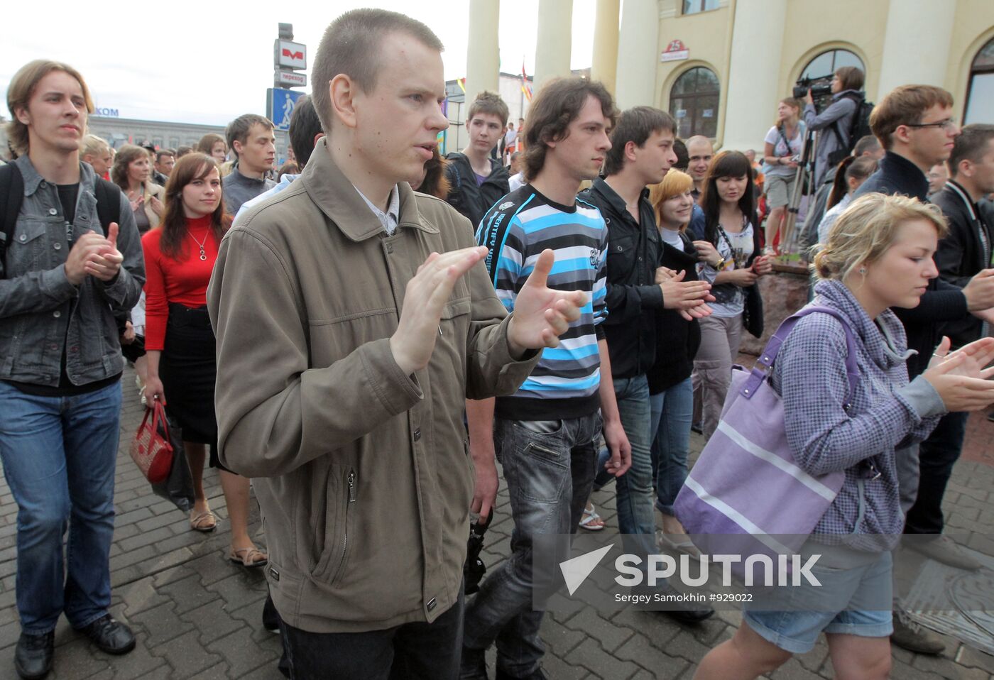 Revolution Through Social Networks movement rallies in Minsk