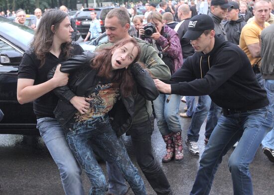 Revolution Through Social Networks movement rallies in Minsk