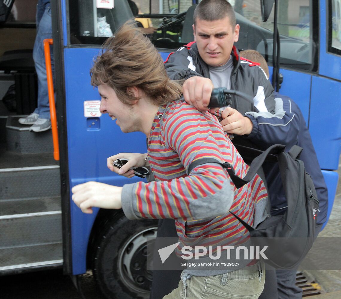 Revolution Through Social Networks movement rallies in Minsk