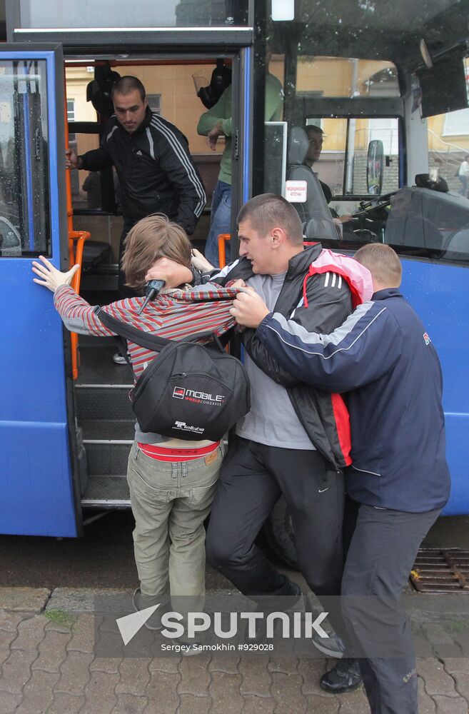 Revolution Through Social Networks movement rallies in Minsk