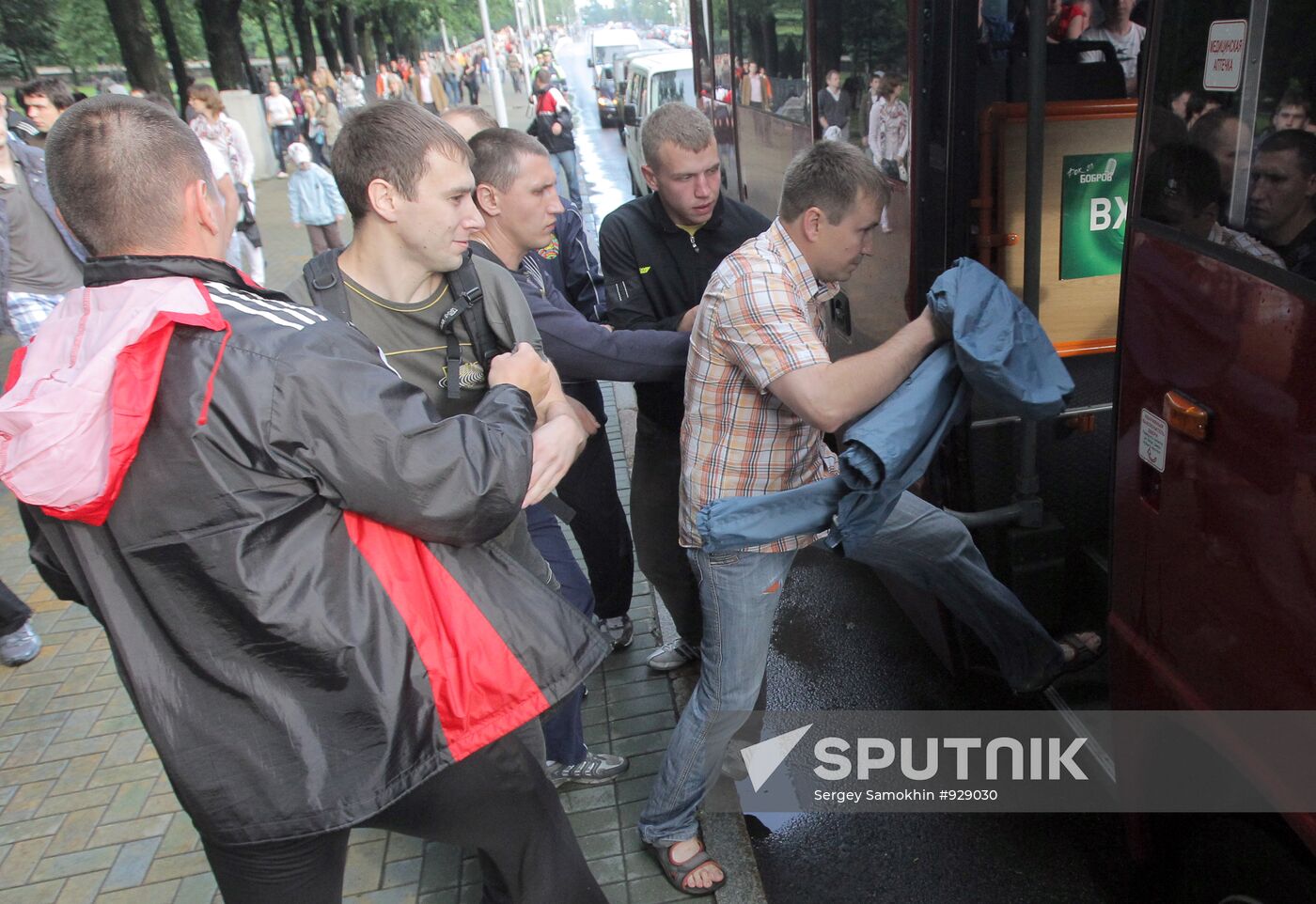 Revolution Through Social Networks movement rallies in Minsk