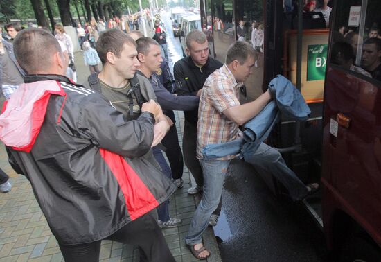 Revolution Through Social Networks movement rallies in Minsk