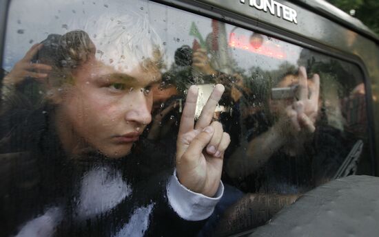 Revolution Through Social Networks movement rallies in Minsk