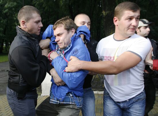 Revolution Through Social Networks movement rallies in Minsk