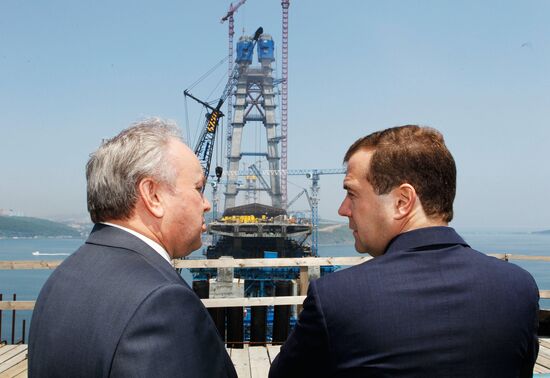 Dmitry Medvedev on working visit to Vladivostok
