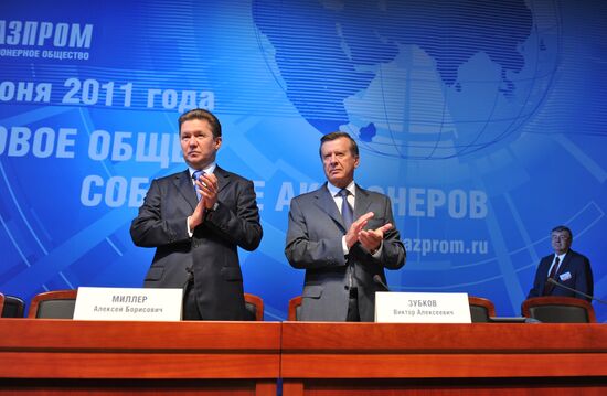 Annual meeting of Gazprom shareholders
