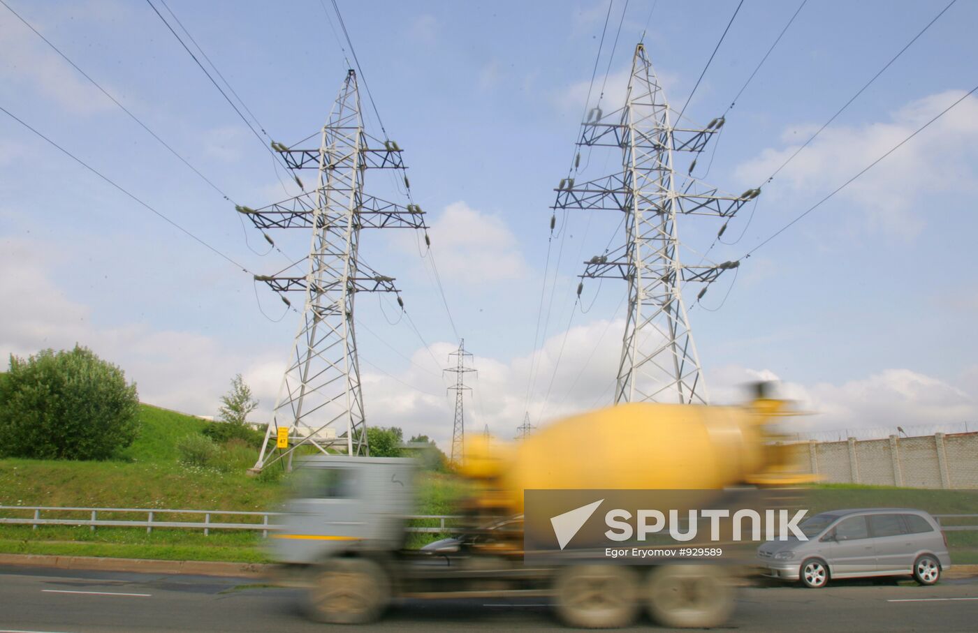 Power transmission lines in Minsk