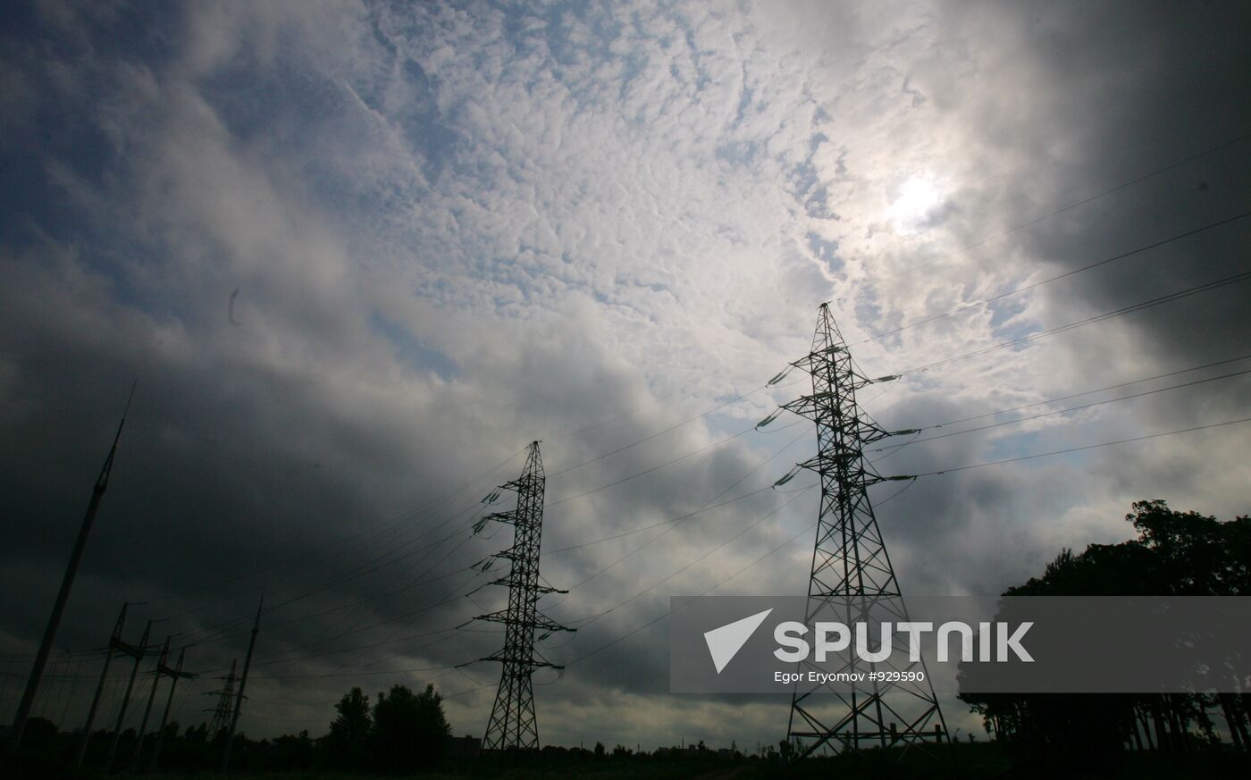 Power transmission lines in Minsk