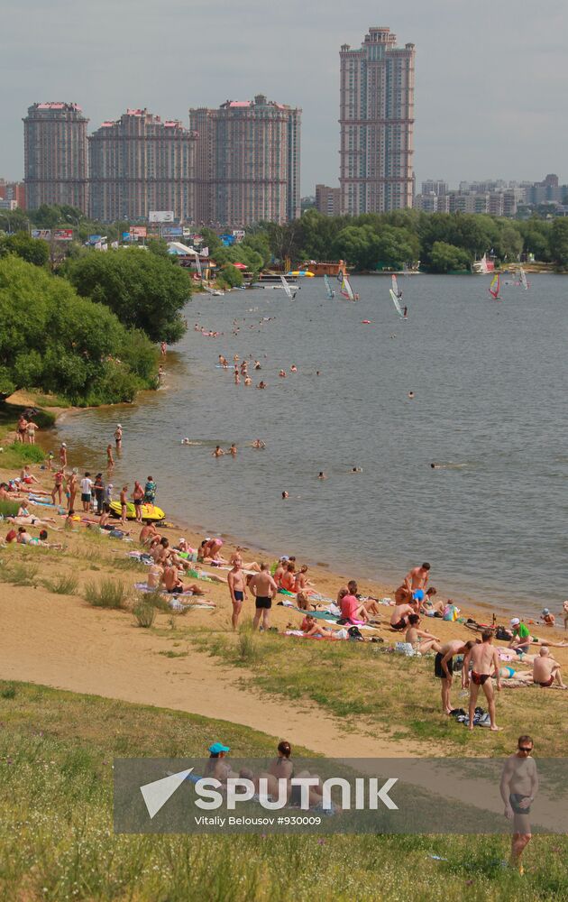 City residents rest in Moscow