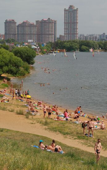 City residents rest in Moscow