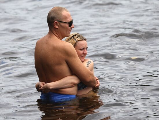 Moscow residents at rest