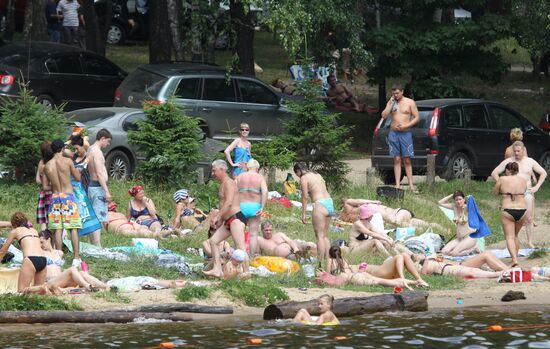 Moscow residents at rest