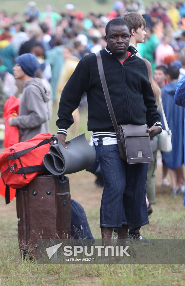 Major storm hits place where Youth Forum "Seliger 2011" underway