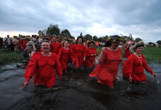 Ivan Kupala festival celebrated in Novgorod Region