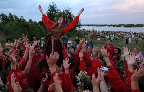 Ivan Kupala festival celebrated in Novgorod Region