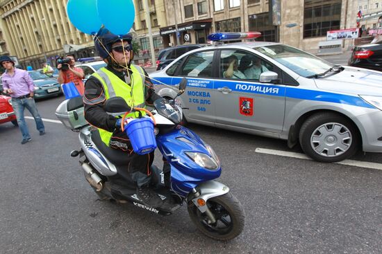 Blue Buckets movement rallies to mark traffic police anniversary
