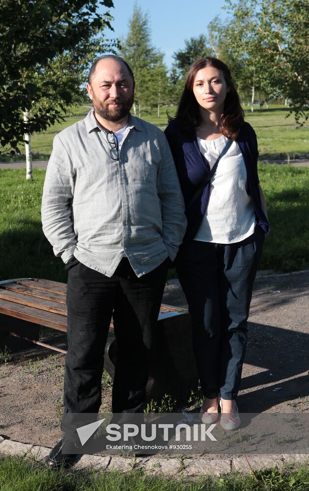 Timur Bekmambetov and his daughter Zhanna