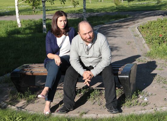 Timur Bekmambetov and his daughter Zhanna