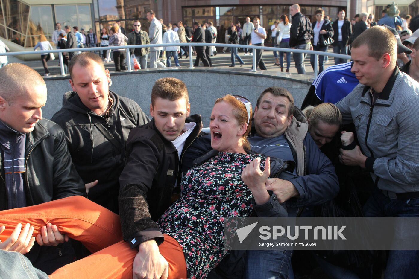 Revolution Through Social Networks movement stages protest rally