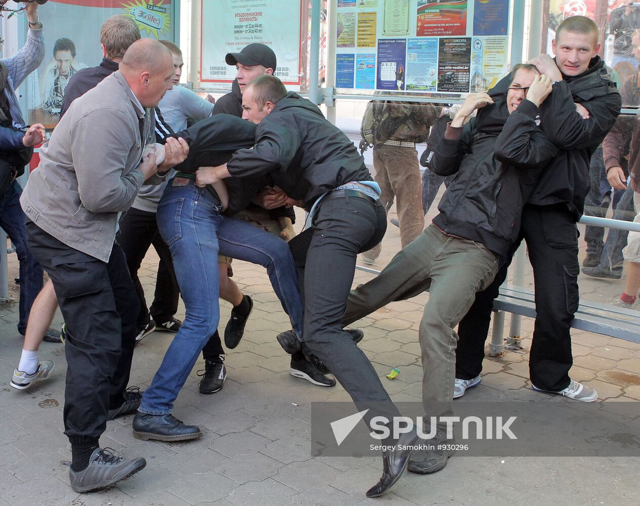 Revolution Through Social Networks movement stages protest rally