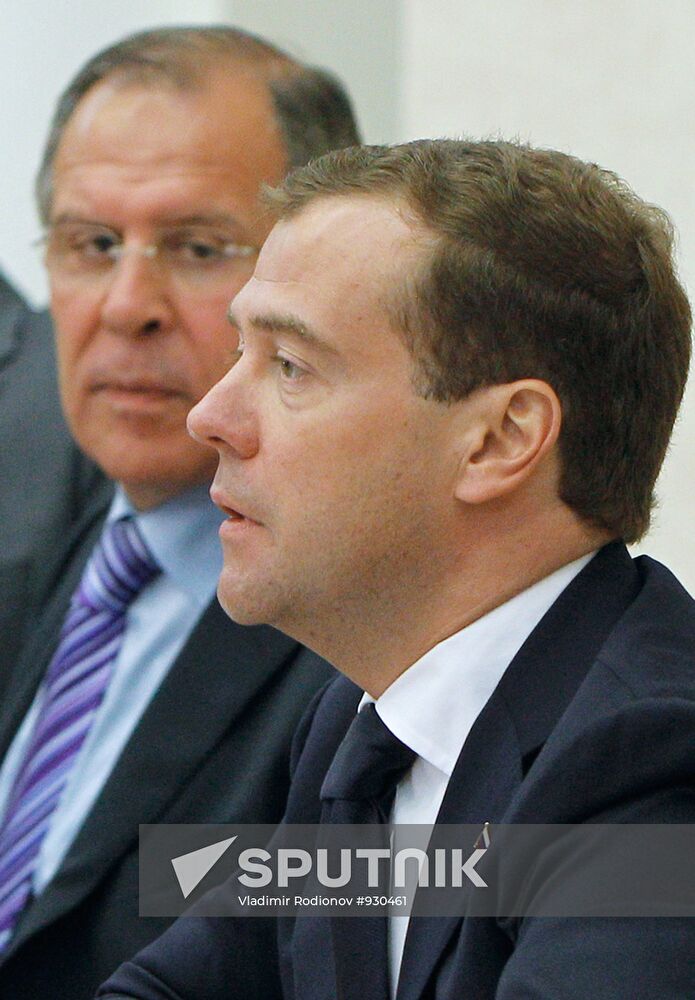 Dmitry Medvedev meets with members of Russia-NATO Council