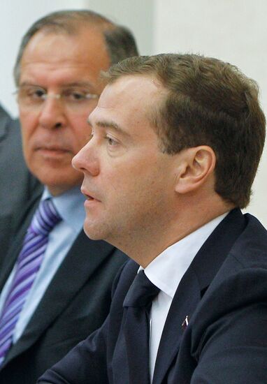 Dmitry Medvedev meets with members of Russia-NATO Council