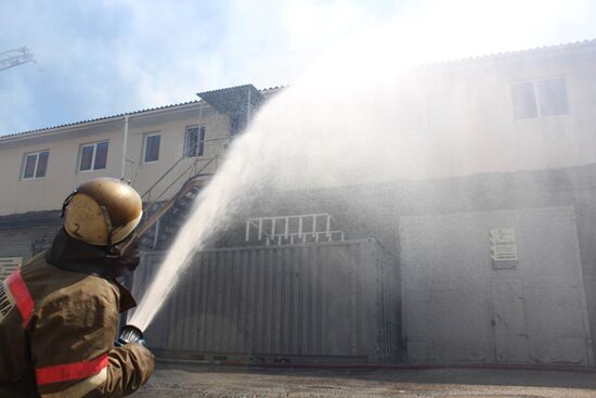 Major fire in office building in Vladivostok