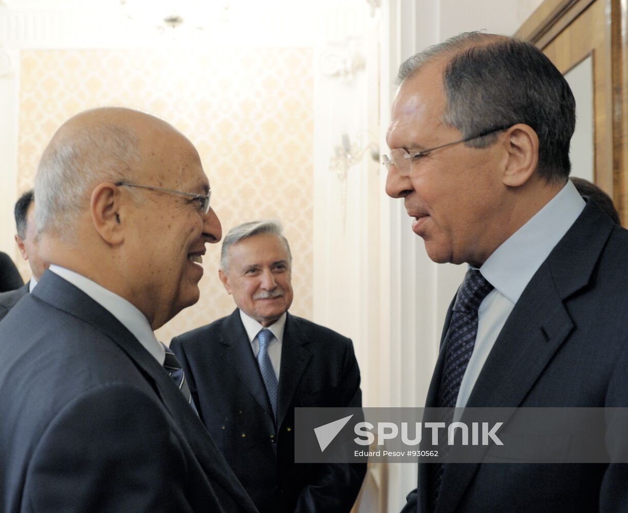 Sergei Lavrov meets with Nabil Shaath, Moscow