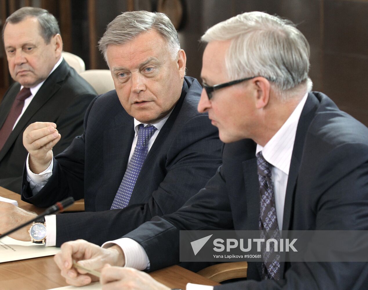 Alexander Shokhin and Vladimir Yakunin