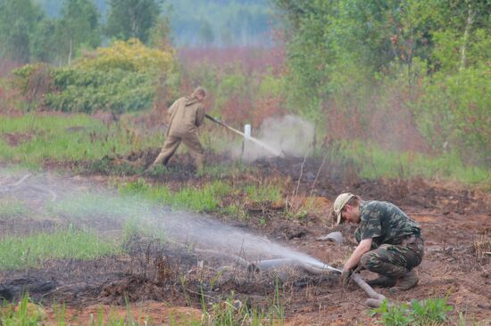 Crews extinguish peat fires in Vladimir Region